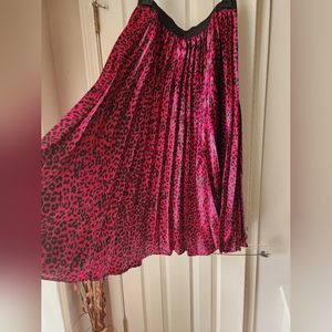 Red Cheetah Print Skirt